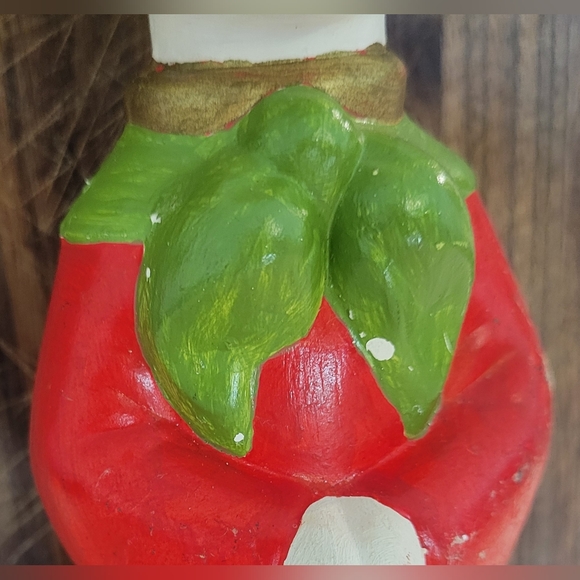 Vintage 70s Painted Ceramic Choir Girl With Pigtails Christmas Decor - Picture 5 of 10